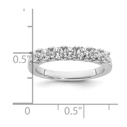 14K Weißgold Ehering mit natürlichen Diamanten