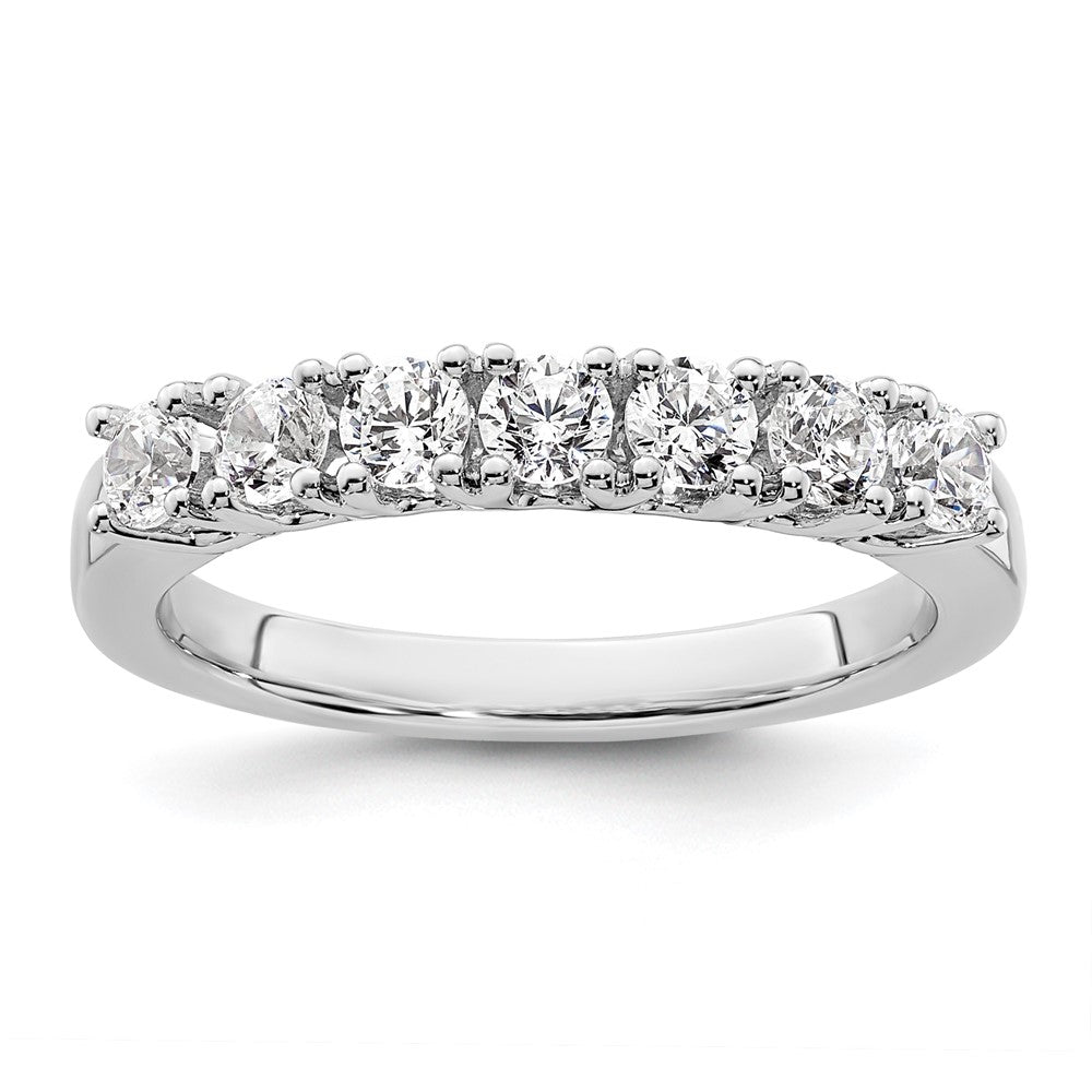 14K Weißgold Ehering mit natürlichen Diamanten