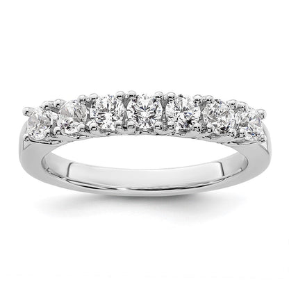 14K Weißgold Ehering mit natürlichen Diamanten