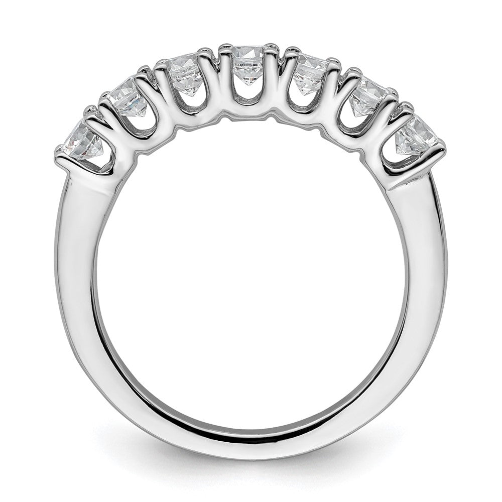 14K Weißgold Ehering mit natürlichen Diamanten