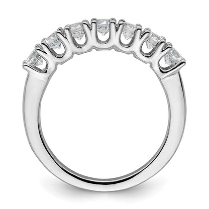 14K Weißgold Ehering mit natürlichen Diamanten