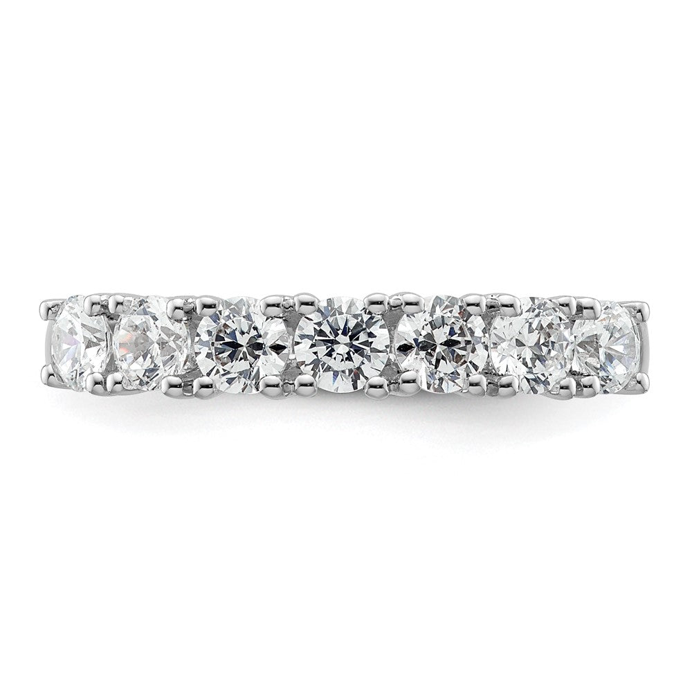 14K Weißgold Ehering mit natürlichen Diamanten