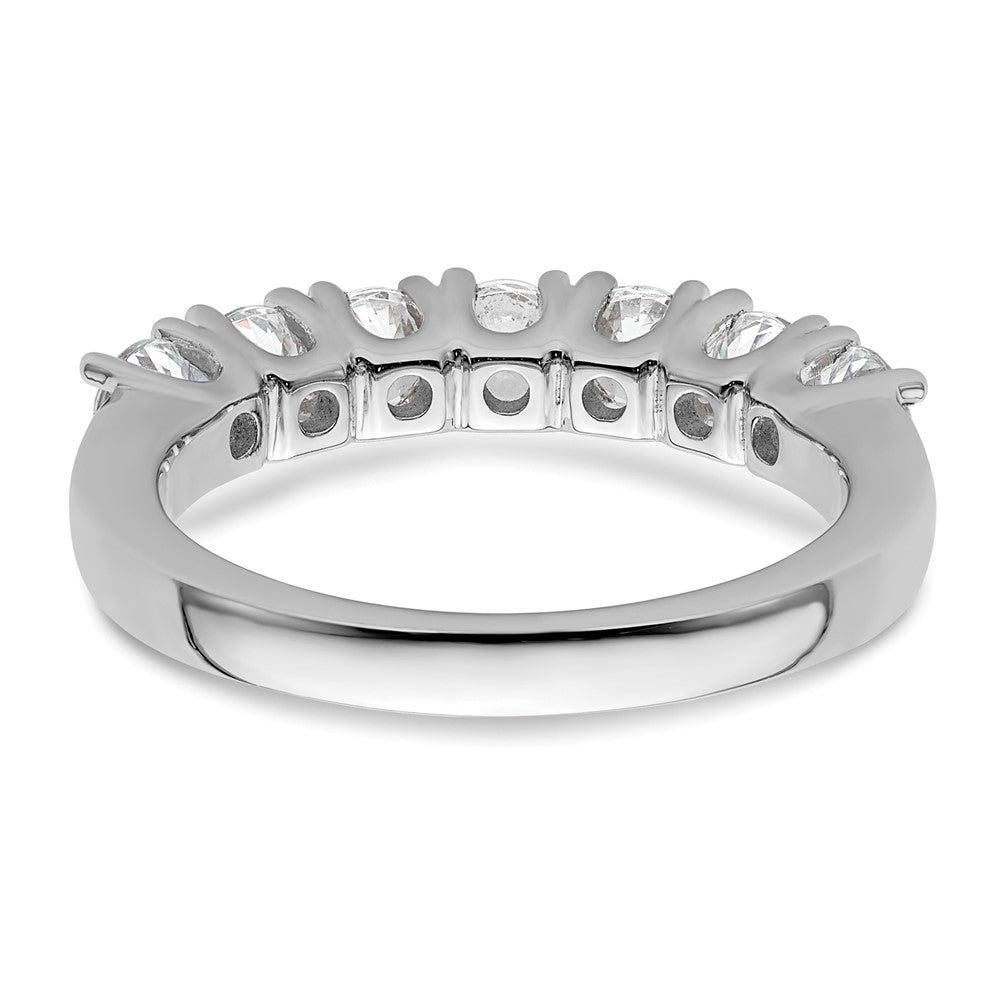 14K Weißgold Ehering mit natürlichen Diamanten