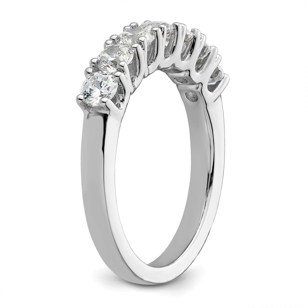 14K Weißgold Ehering mit natürlichen Diamanten