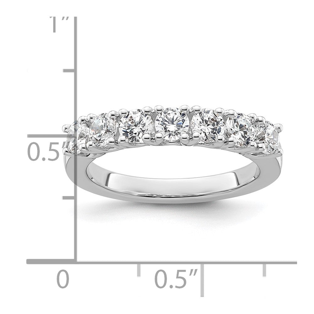 14K Weißgold Ehering mit natürlichen Diamanten