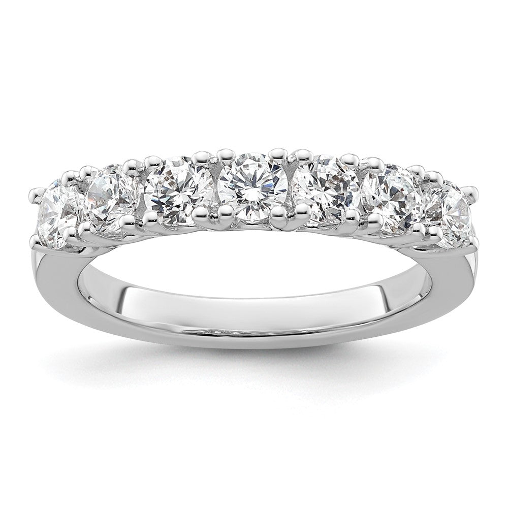 14K Weißgold Ehering mit natürlichen Diamanten