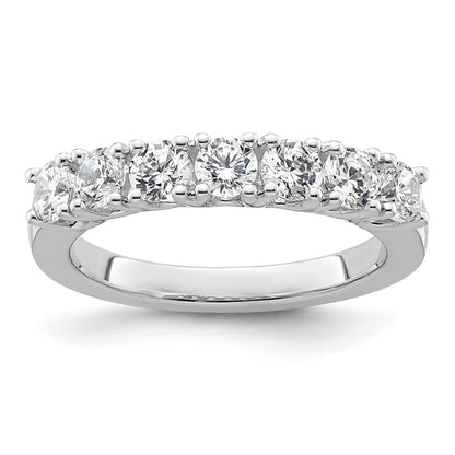 14K Weißgold Ehering mit natürlichen Diamanten