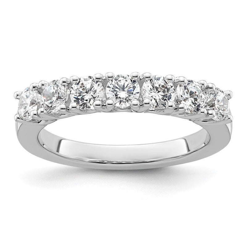14K Weißgold Ehering mit natürlichen Diamanten