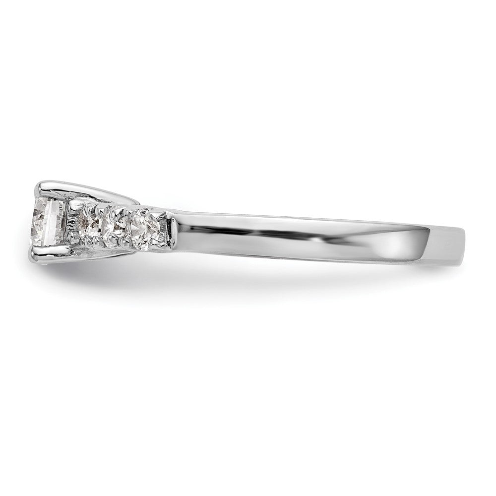 14K Weißgold Verlobungsring mit simuliertem Diamanten