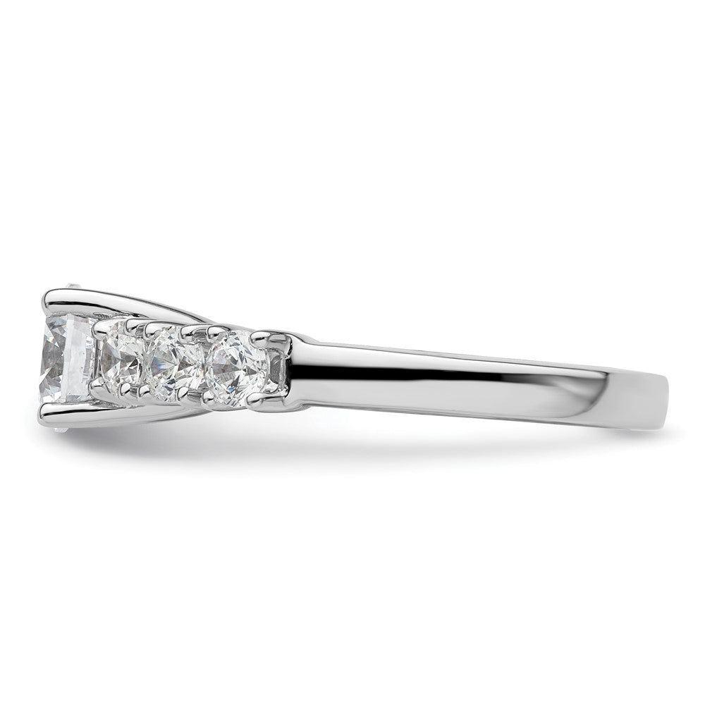 Verlobungsring aus 14K Weißgold mit simulierten Diamanten