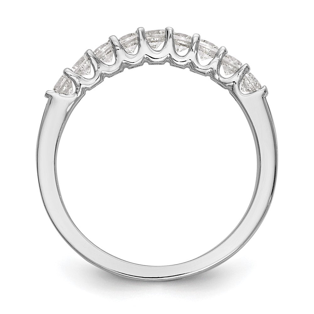 14K Weißgold Ehering mit natürlichen Diamanten