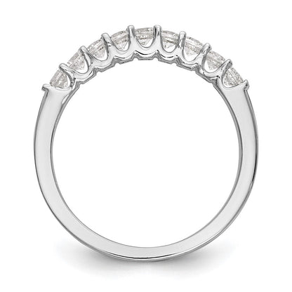 14K Weißgold Ehering mit natürlichen Diamanten