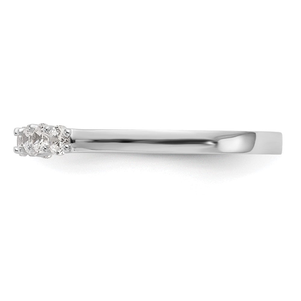 14K Weißgold Ehering mit natürlichen Diamanten