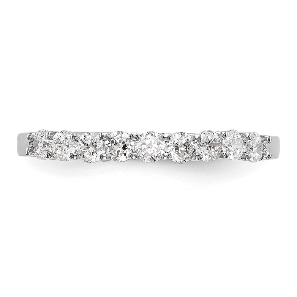 14K Weißgold Ehering mit natürlichen Diamanten