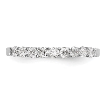 14K Weißgold Ehering mit natürlichen Diamanten