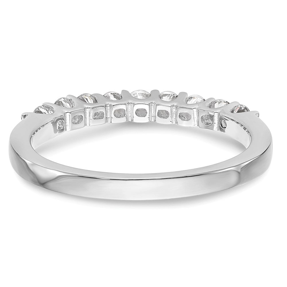 14K Weißgold Ehering mit natürlichen Diamanten