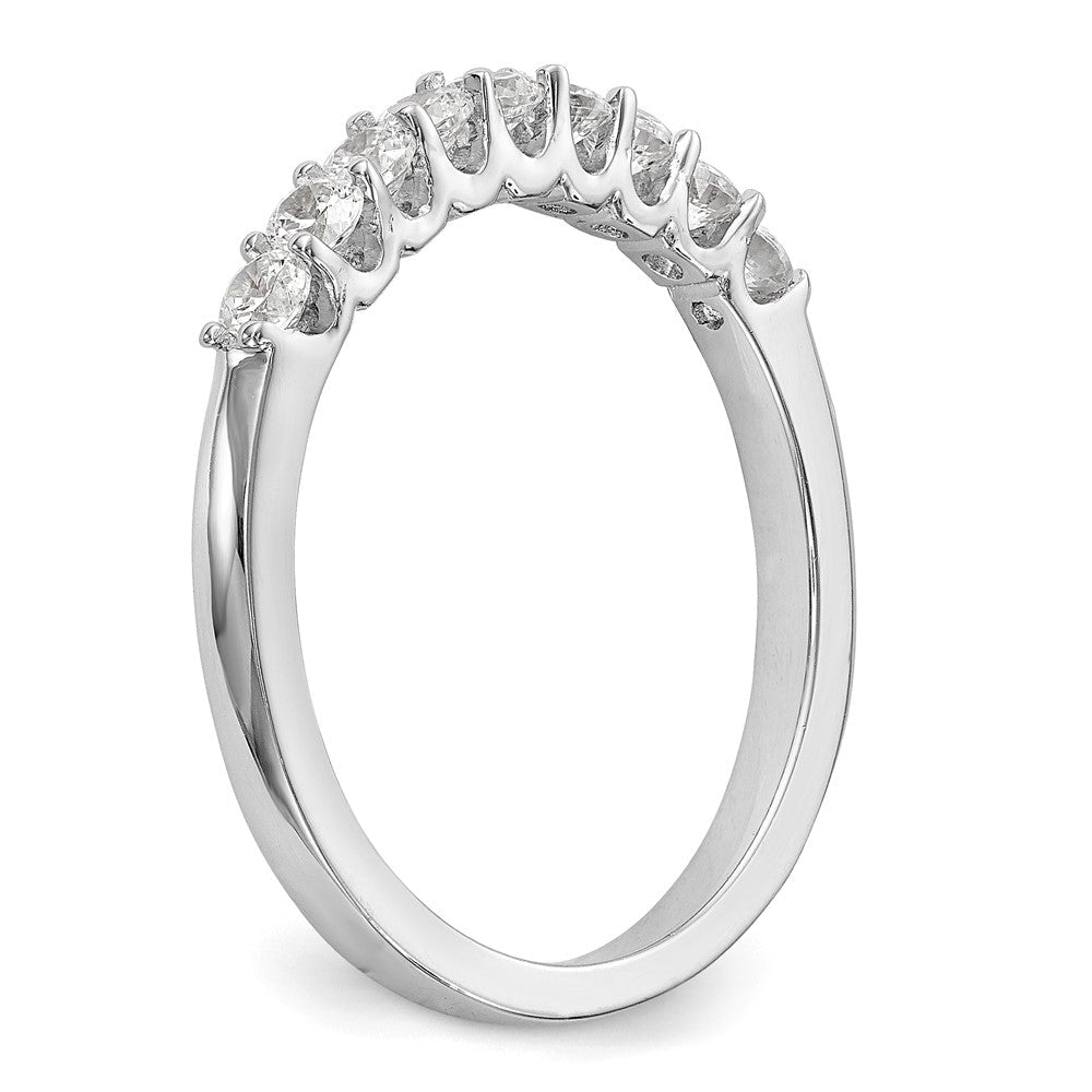 14K Weißgold Ehering mit natürlichen Diamanten