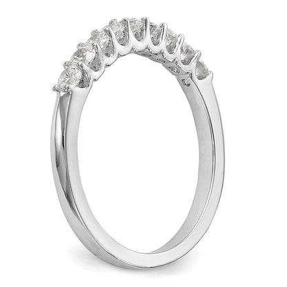 14K Weißgold Ehering mit natürlichen Diamanten