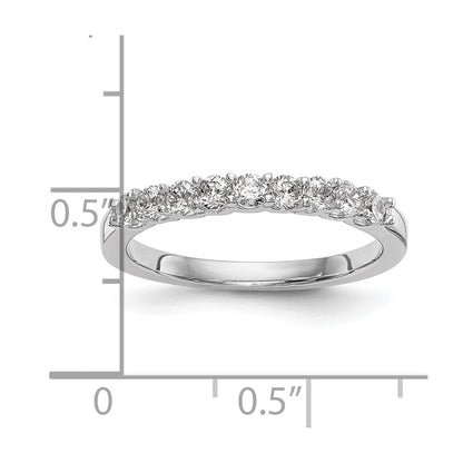 14K Weißgold Ehering mit natürlichen Diamanten