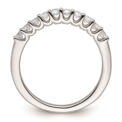 14K Weißgold Trauring mit natürlichen Diamanten