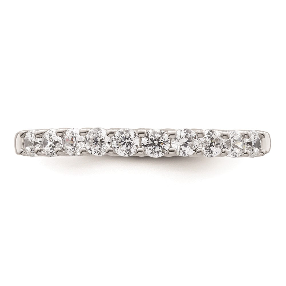 14K Weißgold Trauring mit natürlichen Diamanten