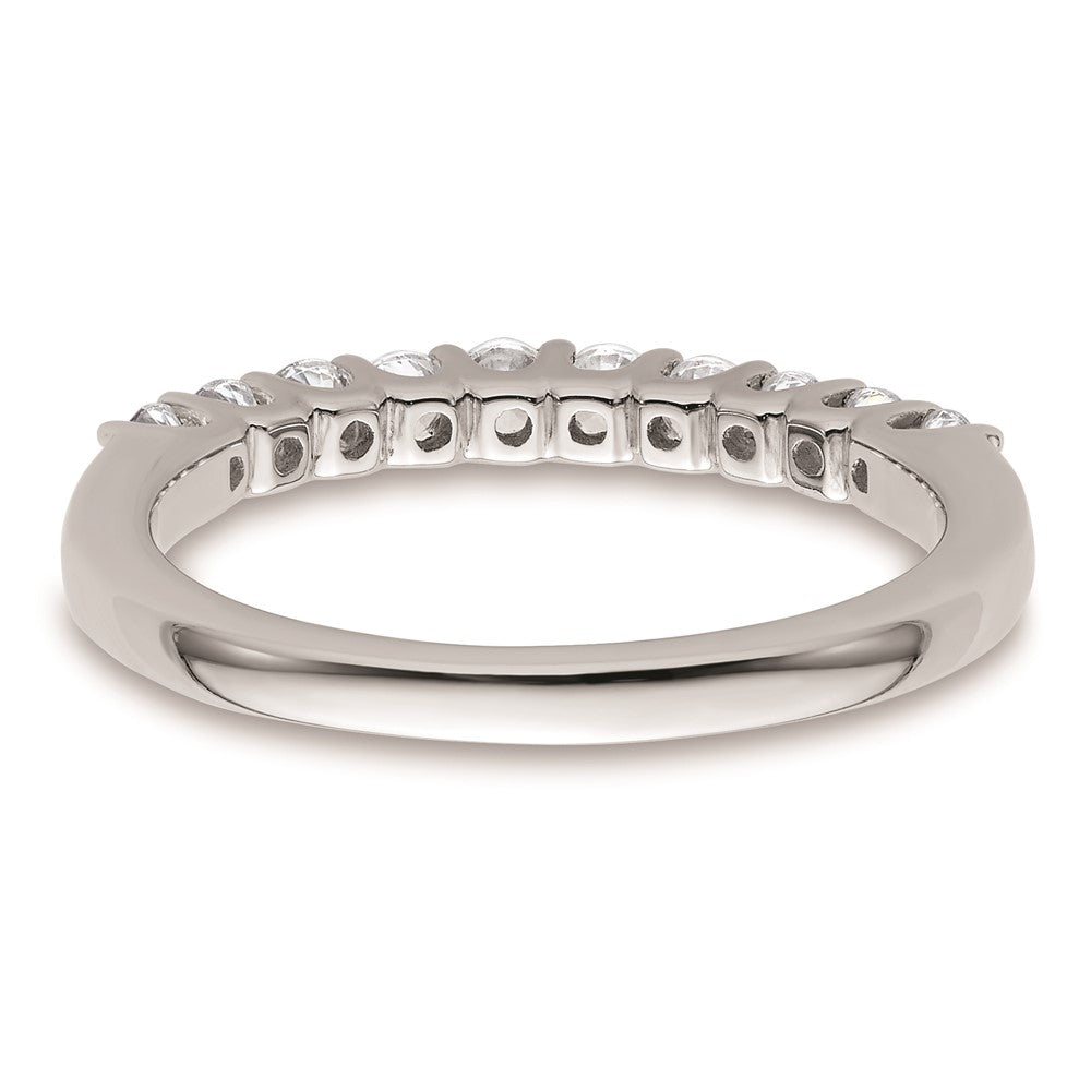 14K Weißgold Trauring mit natürlichen Diamanten