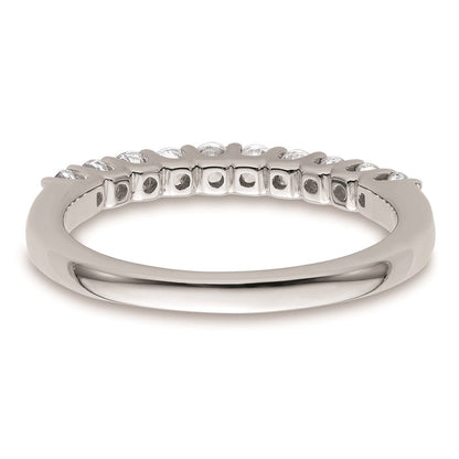 14K Weißgold Trauring mit natürlichen Diamanten