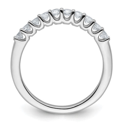 14K Weißgold Ehering mit 0,5 ct. laborgezüchteten Diamanten, VS/SI+ G+