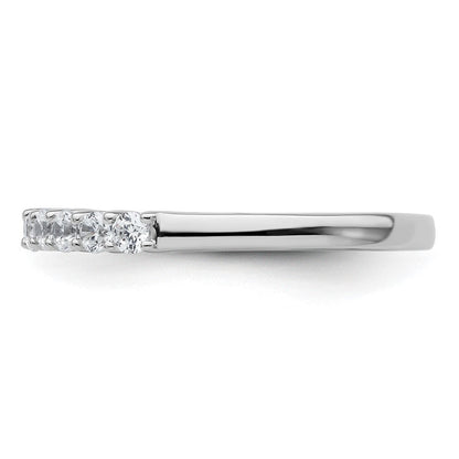 14K Weißgold Ehering mit 0,5 ct. laborgezüchteten Diamanten, VS/SI+ G+