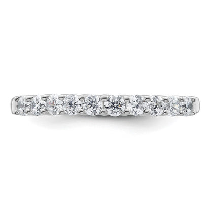 14K Weißgold Ehering mit 0,5 ct. laborgezüchteten Diamanten, VS/SI+ G+