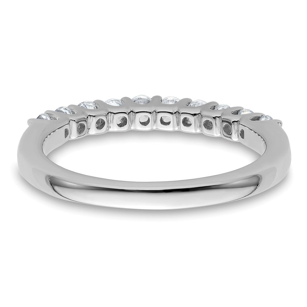 14K Weißgold Ehering mit 0,5 ct. laborgezüchteten Diamanten, VS/SI+ G+