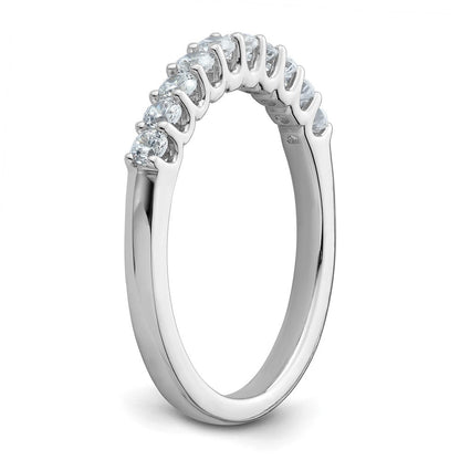 14K Weißgold Ehering mit 0,5 ct. laborgezüchteten Diamanten, VS/SI+ G+