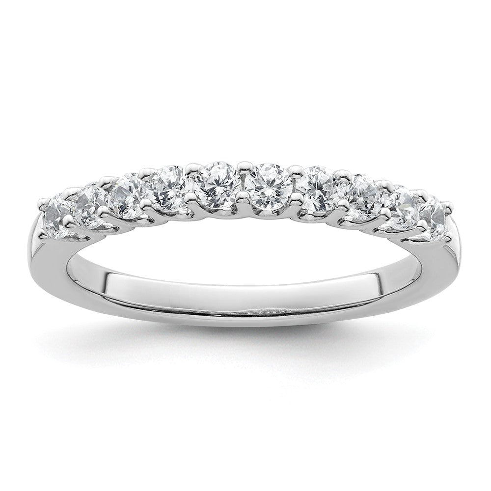 14K Weißgold Ehering mit 0,5 ct. laborgezüchteten Diamanten, VS/SI+ G+