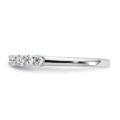 14K Weißgold Verlobungsring mit 0,5 ct. im Peg-Set gefassten, im Labor gezüchteten Diamanten VS/SI+ G+