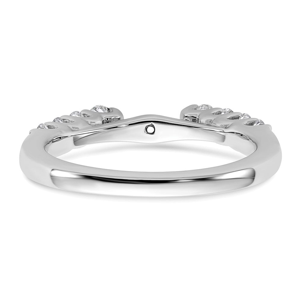 14K Weißgold Verlobungsring mit 0,5 ct. im Peg-Set gefassten, im Labor gezüchteten Diamanten VS/SI+ G+