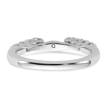 14K Weißgold Verlobungsring mit 0,5 ct. im Peg-Set gefassten, im Labor gezüchteten Diamanten VS/SI+ G+