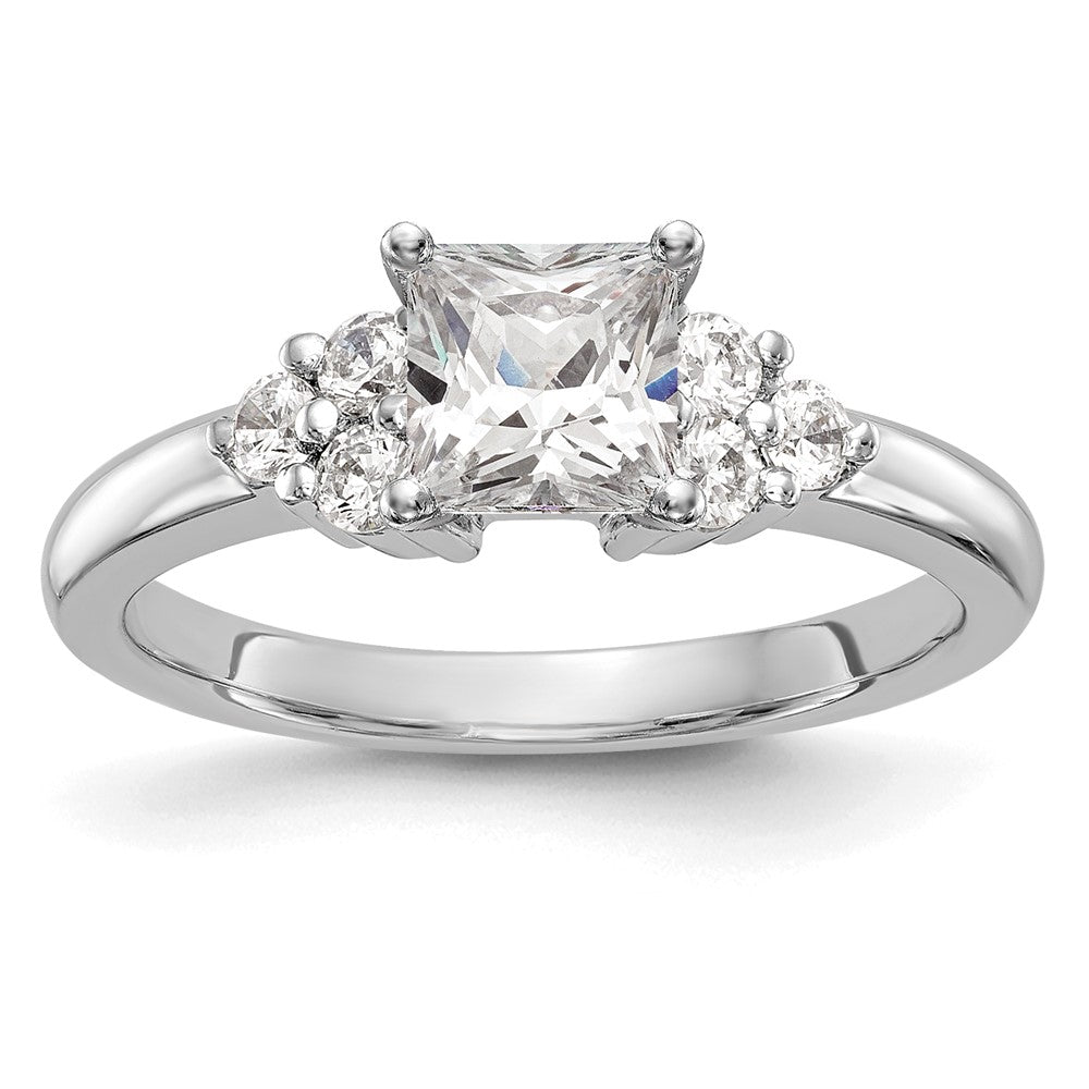 14K Weißgold Verlobungsring mit 0,25 ct. laborgezüchtetem Diamant VS/SI+ G+ in Krappenfassung