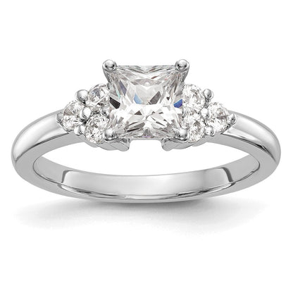 14K Weißgold Verlobungsring mit 0,25 ct. laborgezüchtetem Diamant VS/SI+ G+ in Krappenfassung