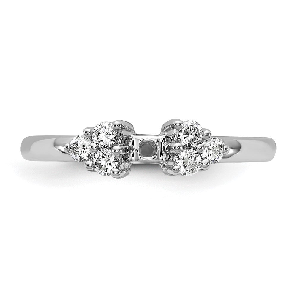 14K Weißgold Verlobungsring mit 0,25 ct. laborgezüchtetem Diamant VS/SI+ G+ in Krappenfassung