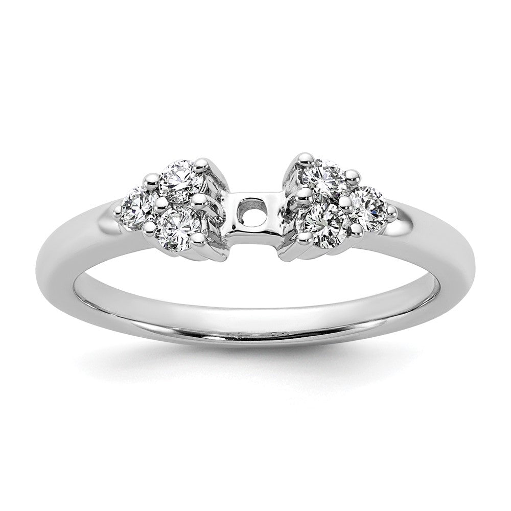 14K Weißgold Verlobungsring mit 0,25 ct. laborgezüchtetem Diamant VS/SI+ G+ in Krappenfassung