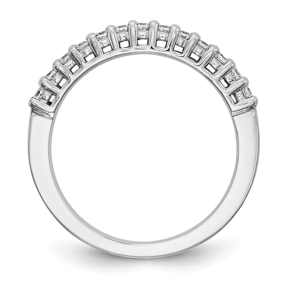 14K Weißgold Ehering mit natürlichen Diamanten