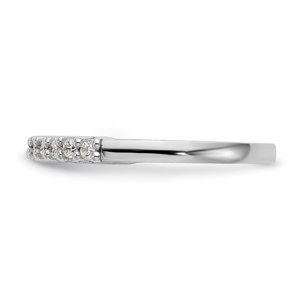 14K Weißgold Ehering mit natürlichen Diamanten