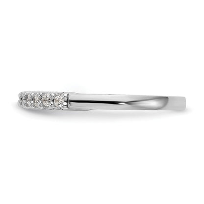14K Weißgold Ehering mit natürlichen Diamanten