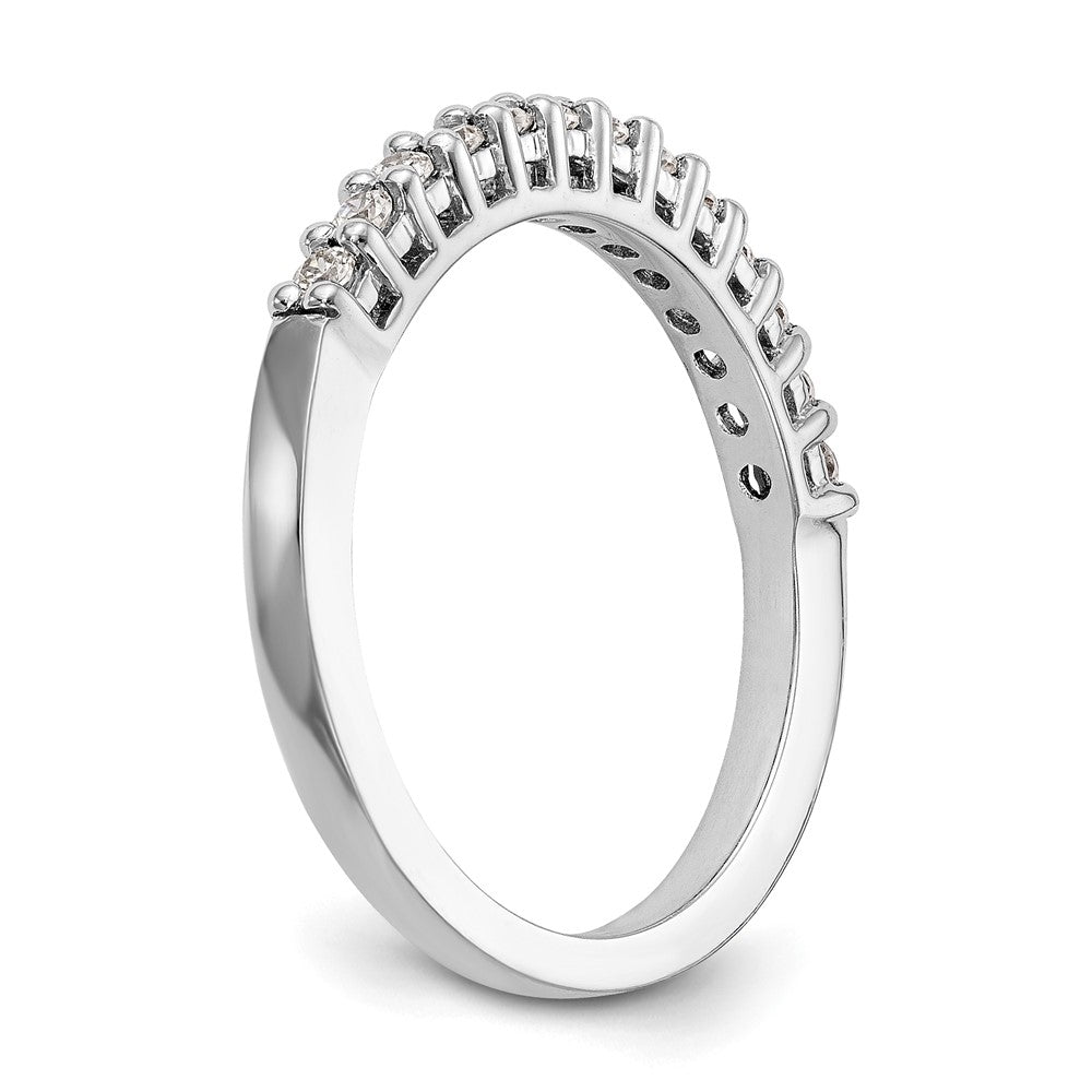 14K Weißgold Ehering mit natürlichen Diamanten