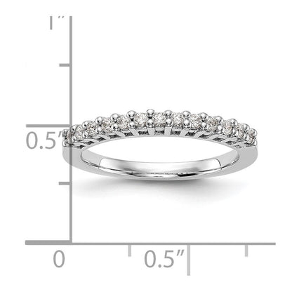 14K Weißgold Ehering mit natürlichen Diamanten