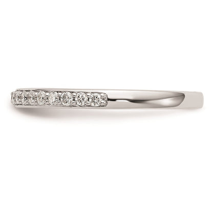 14K Weißgold Ehering mit natürlichen Diamanten