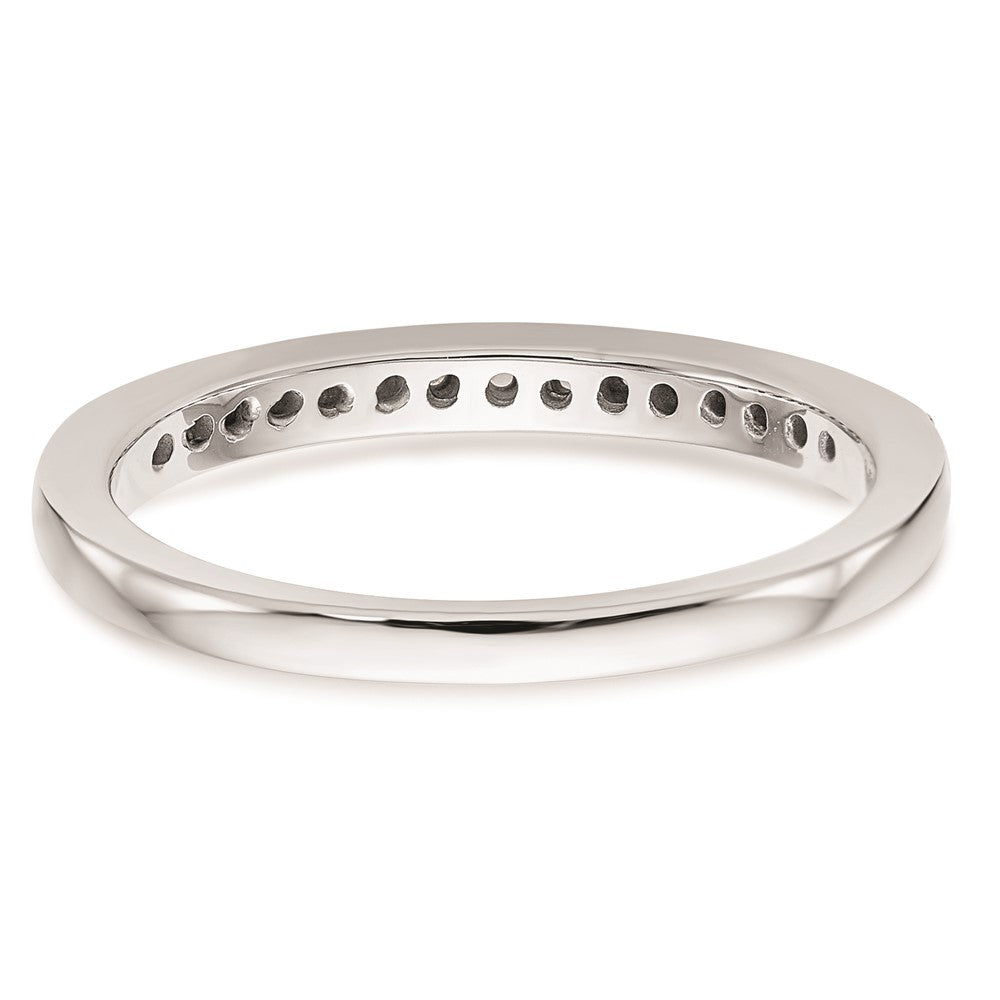 14K Weißgold Ehering mit natürlichen Diamanten