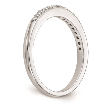 14K Weißgold Ehering mit natürlichen Diamanten