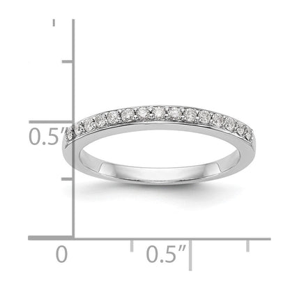14K Weißgold Ehering mit natürlichen Diamanten
