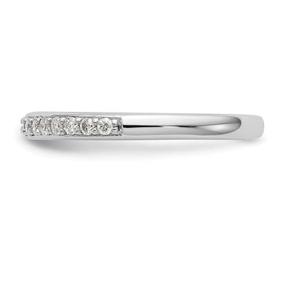 14K Weißgold Ehering mit 0,25 ct. Labor-gezüchteten Diamanten, VS/SI+ G+